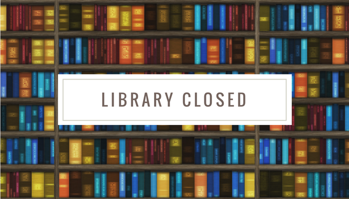 Resultat d'imatges de the library is closed